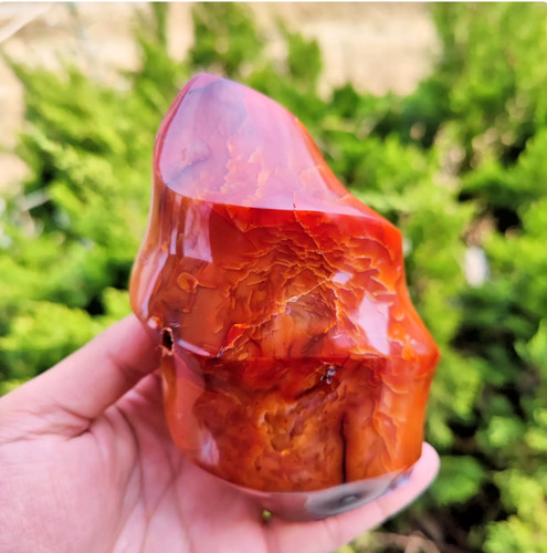 Rare carnelian flame - flame, red