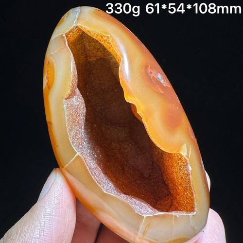 330g natural red geode - 330g, agate
