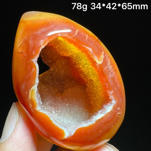 78g natural red geode - natural, agate